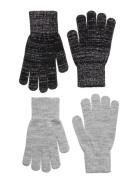 2-Pack Gloves - W. Lurex Black Melton