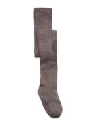 Wool Tights - Anti-Slip Beige Melton