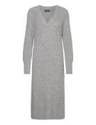 Slrakel V-Neck Dress Grey Soaked In Luxury