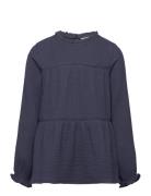Musselin Blouse Navy Tom Tailor