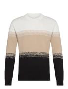 Gradient Stripe Knit Black Tom Tailor