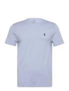 Custom Slim Jersey Crewneck T-Shirt Blue Polo Ralph Lauren