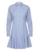 Striped Cotton Broadcloth Shirtdress Blue Lauren Ralph Lauren