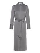 Electra Silk Dress Grey Marville Road