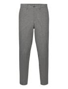 Slhslimtapedan Flannel Trouser O Grey Selected Homme