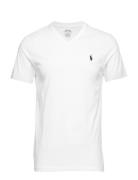 Custom Slim Fit Jersey V-Neck T-Shirt White Polo Ralph Lauren