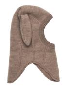 Wool Fullface W Bunny Ears Beige Mikk-line