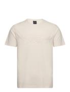 Am Emboss Tee Cream Hackett London