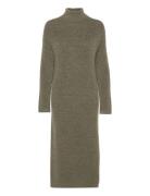 Slfmaline Ls Knit Dress High Neck Noos Green Selected Femme