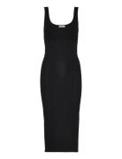 Sensual Knitted Bodycon Dress Black Calvin Klein