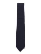 Solid Navy Cotton Tie Blue AN IVY