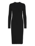 Yaseloni Ls Midi Knit Dress S. Black YAS