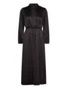 Vmmerle L/S Ancle Shirt Dress Wvn Exp Black Vero Moda