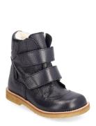 Boots - Flat - With Velcro Navy ANGULUS