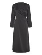 Onlthalia L/S Wrap Midi Dress Bf Ptm Black ONLY