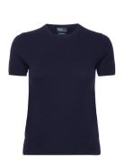 Cashmere Short-Sleeve Crewneck Jumper Navy Polo Ralph Lauren