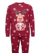 Rudolph's Cute Pajamas Red Christmas Sweats