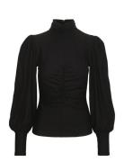 Rifagz Ls Cuff Blouse Black Gestuz