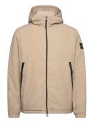 Padded Crinkle Nylon Jacket Beige Calvin Klein