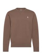 Marled Double-Knit Sweatshirt Brown Polo Ralph Lauren