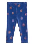 Sgbpaula Velvet Flower Leggings Blue Soft Gallery