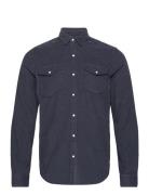 Vintage Cord Western Shirt Navy Superdry