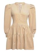 Isabella Corduroy Dress Beige Creative Collective