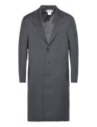 Relaxed Single Breasted Coat Grey Hope