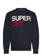 Brand Mark Sweatshirt Navy Superdry