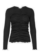 Silk T-Shirt Black Rosemunde