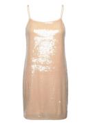 Sequins Dress Beige Calvin Klein Jeans