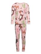 Pajama Forrest Aop Pink Lindex