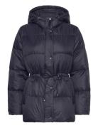 Hooded Down Coat Navy Lauren Ralph Lauren