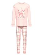 Pajama Placment Check Pink Lindex
