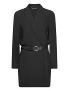 Belt Wrap Dress Black Mango