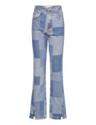 Flare Patchwork Denim Blue Les Coyotes De Paris