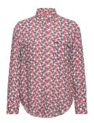 Rel Geometric Print Shirt Red GANT