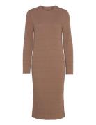 Textured Knit Dress Brown GANT