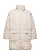 Slfheidi Puffer Jacket B Curve Beige Selected Femme