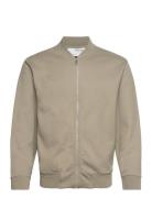 Slhmack Sweat Bomber Ls Noos Beige Selected Homme