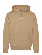 Logo Double-Knit Hoodie Khaki Polo Ralph Lauren