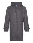 Paavo Wool Parka Coat Grey FRENN