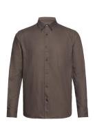 Cotton Oxford Sune Shirt Bd Brown Mads Nørgaard