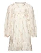 Dress Ls Aop W. Lining Cream Minymo