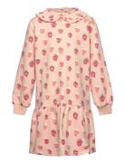 Dress Ls Aop Sweat Pink Minymo