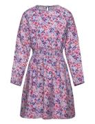 Kogveneda L/S O-Neck Short Dress Ptm Patterned Kids Only