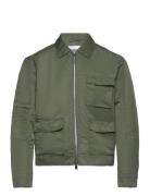 Nylon Boxed Cargo Jacket Khaki HAN Kjøbenhavn