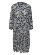 Kcmilla Ami Dress Printed Navy Kaffe Curve