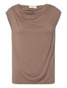 Viscose T-Shirt Brown Rosemunde