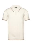Mens Shirt Polo Shirt 1/2 Sleeve Beige Denham